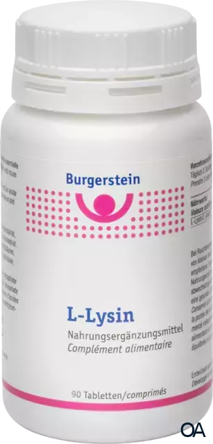 Burgerstein L-Lysin 500 mg Tabletten Burgerstein L-Lysin 500 mg Tabletten