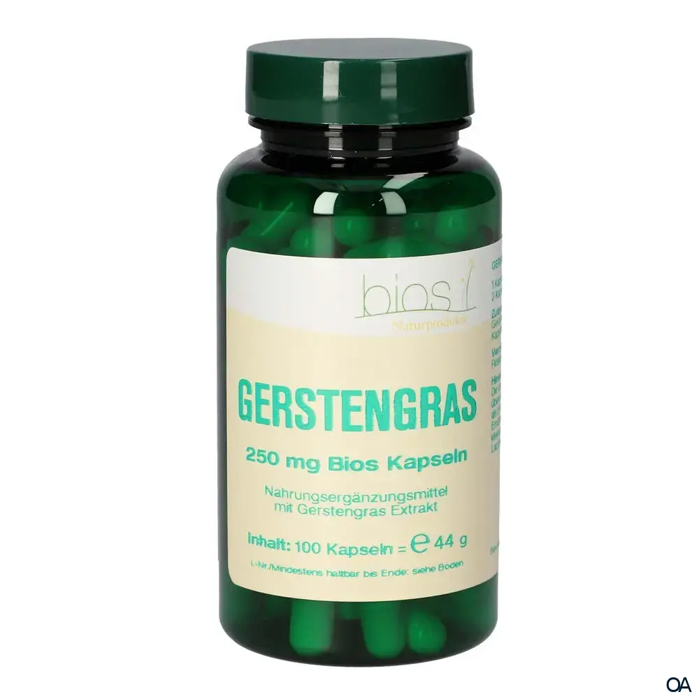 Bios Gerstengras 250 mg Kapseln