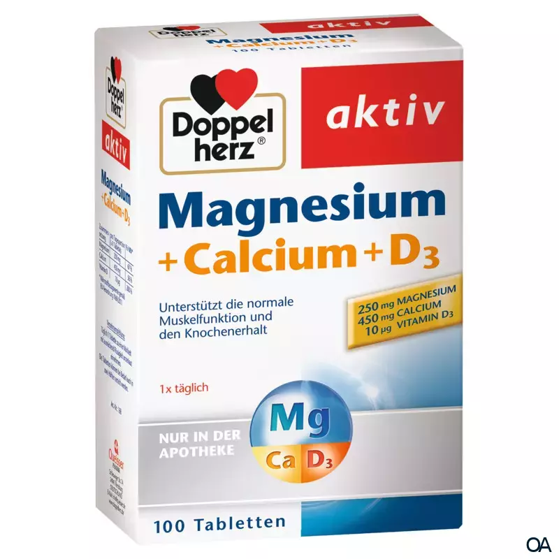 Doppelherz Magnesium + Calcium + D3 Tabletten Doppelherz Magnesium + Calcium + D3 Tabletten