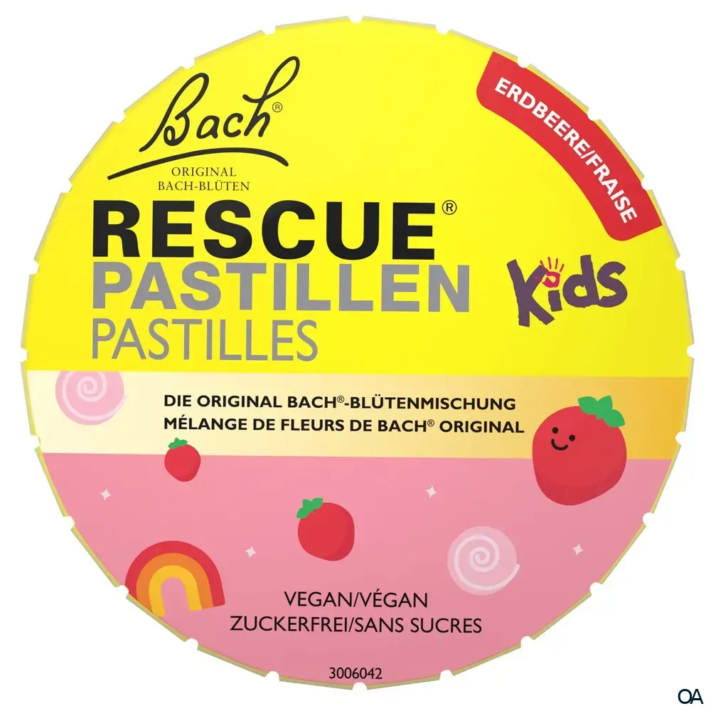 RESCUE® Kids Pastillen Erdbeere RESCUE® Kids Pastillen Erdbeere