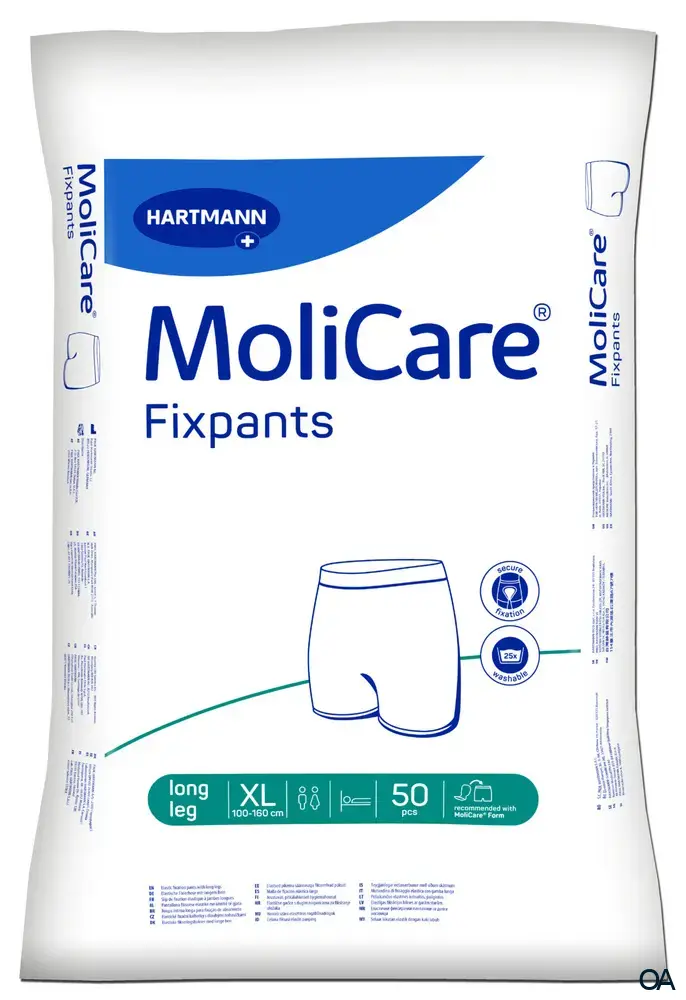 MoliCare® Fixpants long leg - Fixierhosen Grün - Größe XL