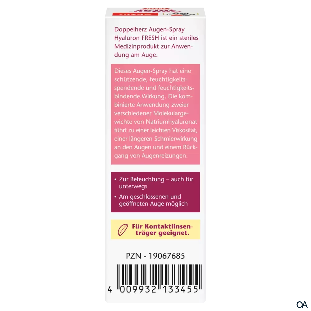 Doppelherz aktiv Augen-Spray Hyaluron FRESH Doppelherz aktiv Augen-Spray Hyaluron FRESH