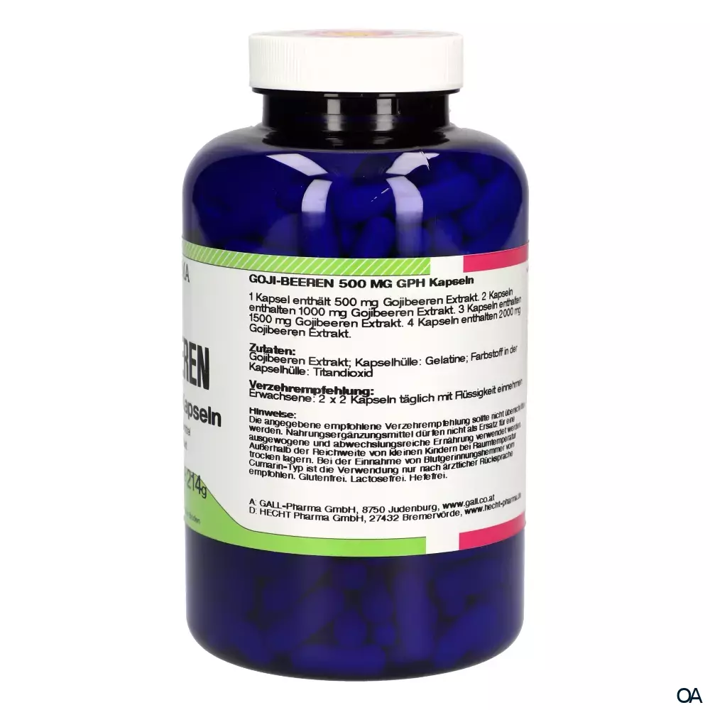 Gall Pharma Goji Beeren 500 mg Kapseln