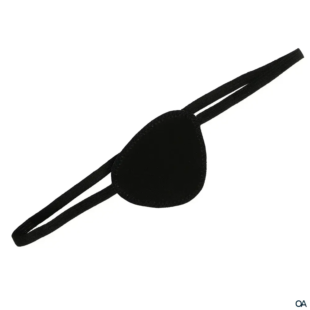 W. Söhngen Augenklappe mit Gummiband Schwarz