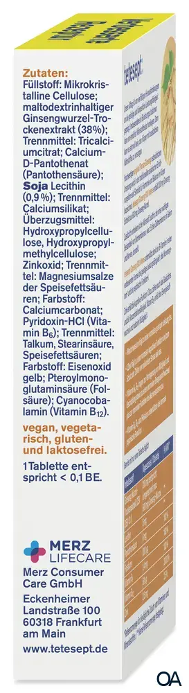 tetesept Ginseng 600 Intens Tabletten
