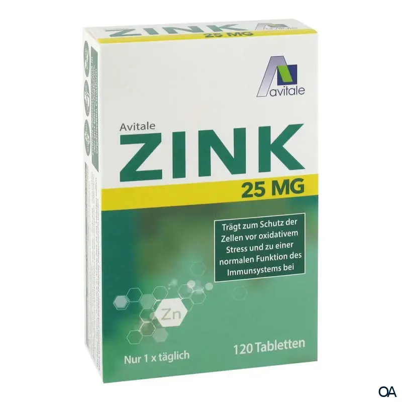 Avitale Zink 25 mg Tabletten Avitale Zink 25 mg Tabletten