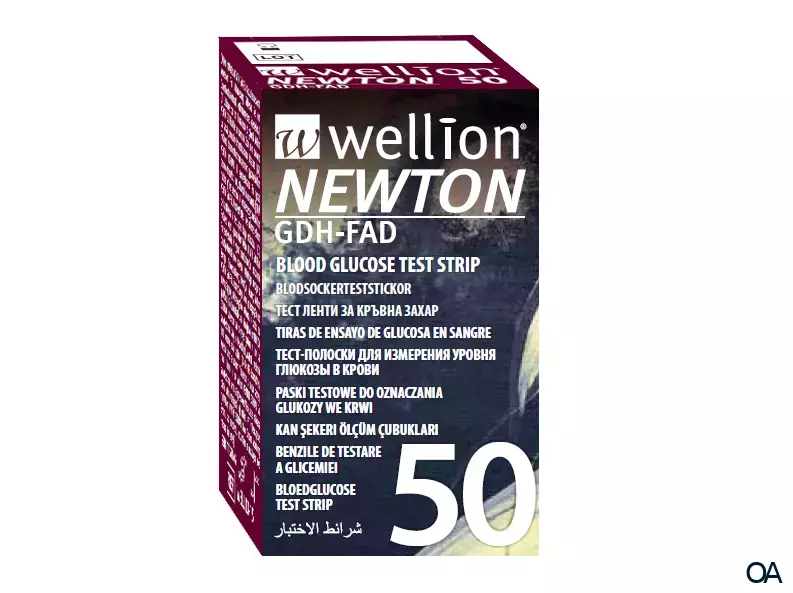 Wellion NEWTON GDH-FAD Blutzuckerteststreifen - Einzeln Wellion NEWTON GDH-FAD Blutzuckerteststreifen - Einzeln