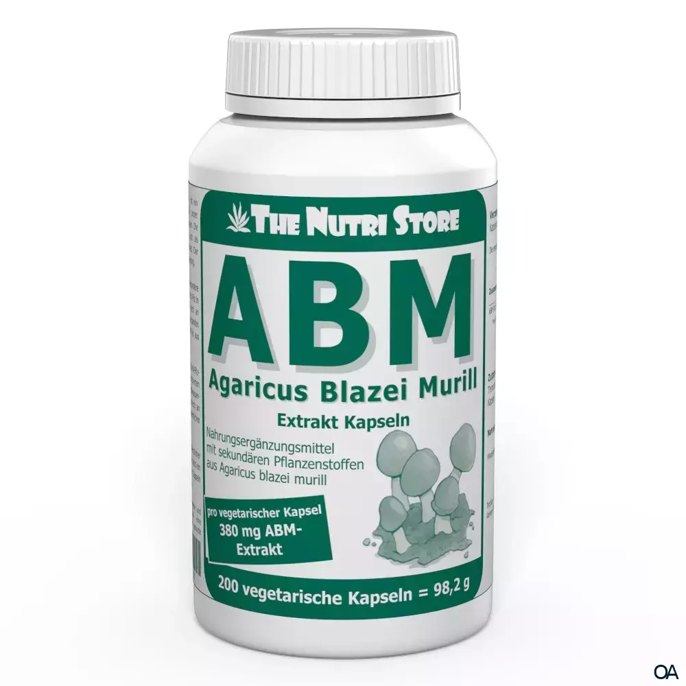 The Nutri Store ABM Agaricus Blazei Murill Extrakt Kapseln The Nutri Store ABM Agaricus Blazei Murill Extrakt Kapseln