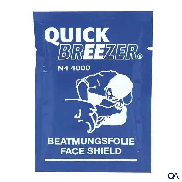 Quick-Breezer® ECO Beatmungsfolie in Alublister, ohne Mundstück Quick-Breezer® ECO Beatmungsfolie in Alublister, ohne Mundstück