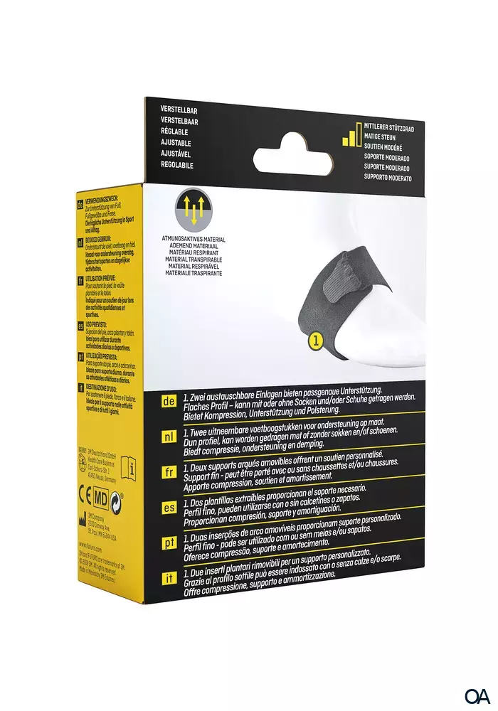 FUTURO™ Therapeutische Unterstützung für das Fußgewölbe 48510, anpassbar FUTURO™ Therapeutische Unterstützung für das Fußgewölbe 48510, anpassbar
