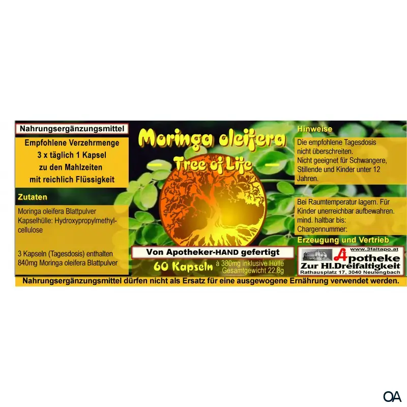 Moringa Oleifera Kapseln