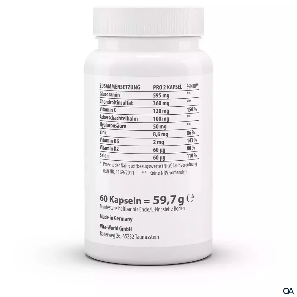 Vitaworld Hyaluron Gelenk Kapseln Vitaworld Hyaluron Gelenk Kapseln