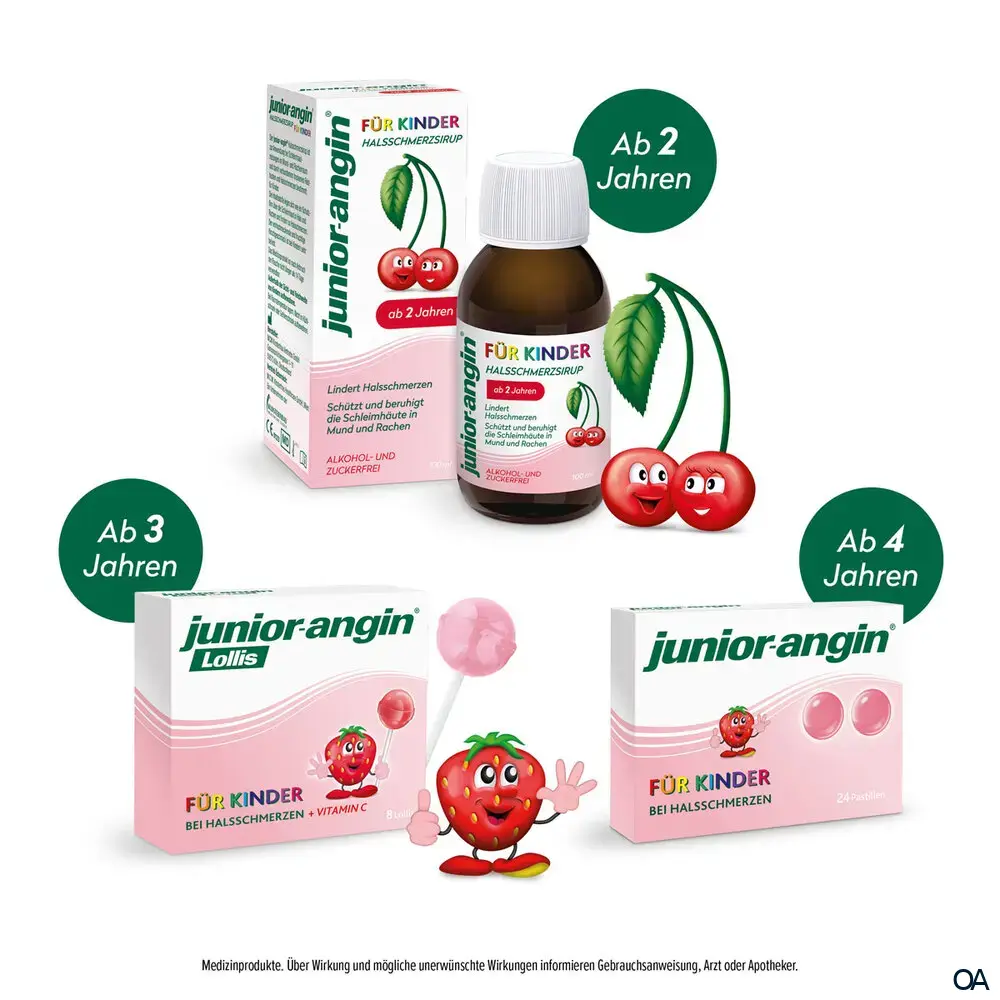 junior-angin® Halsschmerzsirup für Kinder