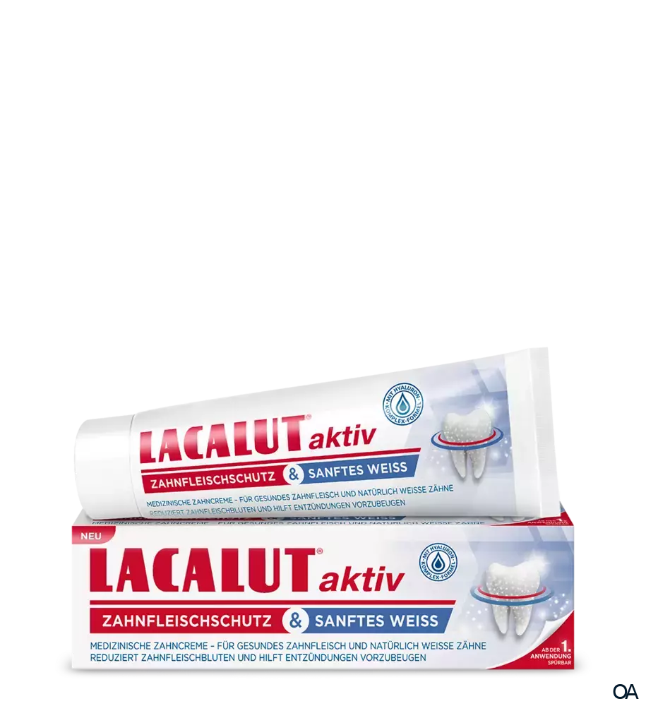 LACALUT® Aktiv Zahnfleischschutz & Sanftes Weiss Zahncreme LACALUT® Aktiv Zahnfleischschutz & Sanftes Weiss Zahncreme