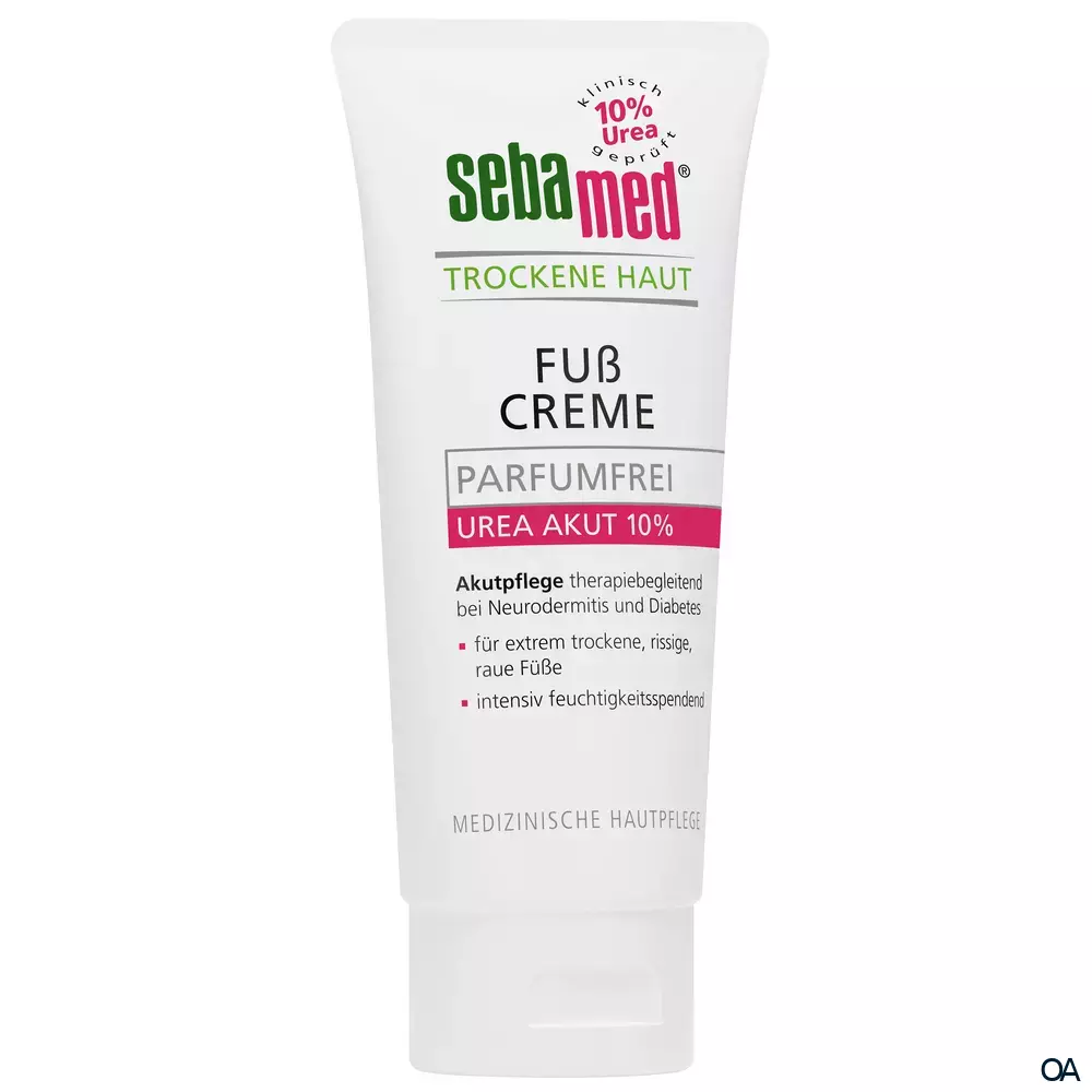 Sebamed Trockene Haut Fuß Creme parfumfrei Urea Akut 10%