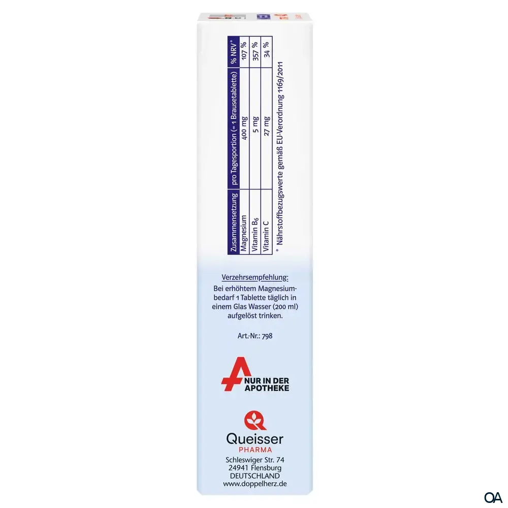 Doppelherz system Magnesium 400 Citrat Brausetabletten Doppelherz system Magnesium 400 Citrat Brausetabletten