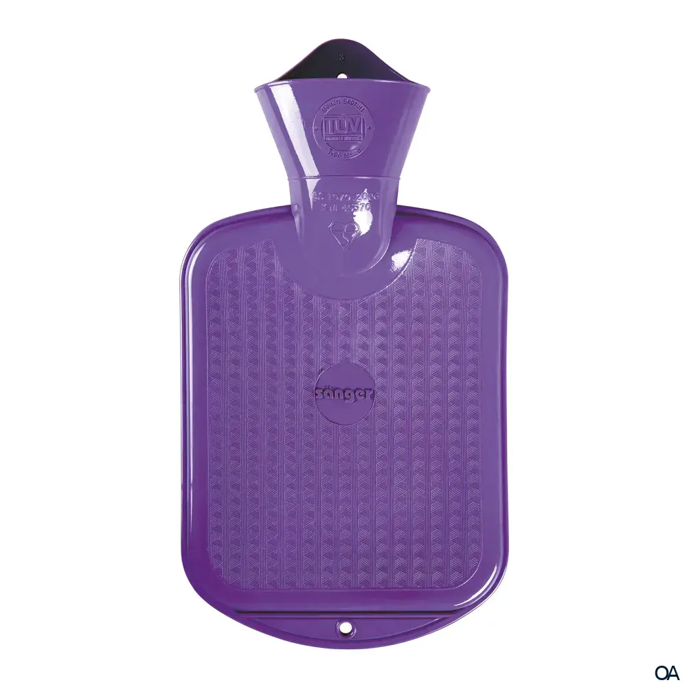Sänger Kinder Wärmflasche ohne Bezug, Flieder - 0,8L