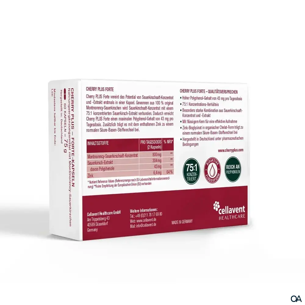 Cellavent Cherry PLUS Forte Kapseln