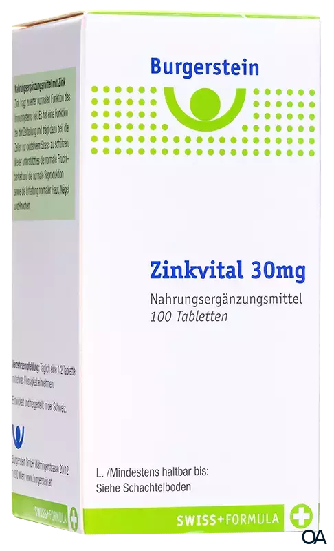 Burgerstein Zinkvital 30 mg Tabletten Burgerstein Zinkvital 30 mg Tabletten