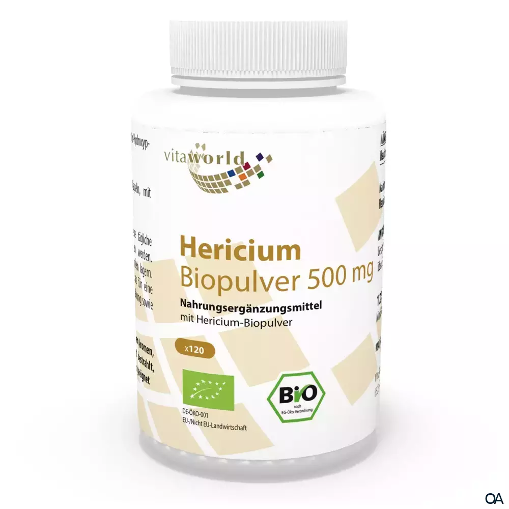 Vitaworld Hericium Biopulver 500 mg Kapseln Vitaworld Hericium Biopulver 500 mg Kapseln