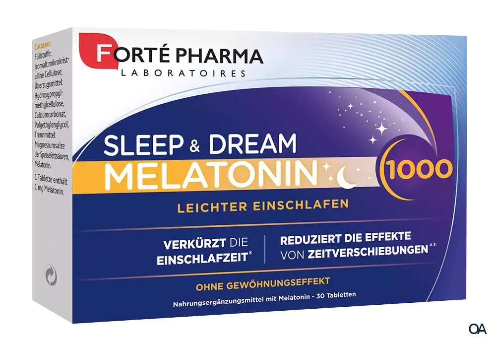 FORTÉ PHARMA Sleep & Dream Melatonin 1000 Tabletten FORTÉ PHARMA Sleep & Dream Melatonin 1000 Tabletten