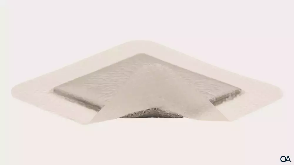 Mepilex® Border Ag mit Safetac® Technologie Schaumverband 10 x 10 cm