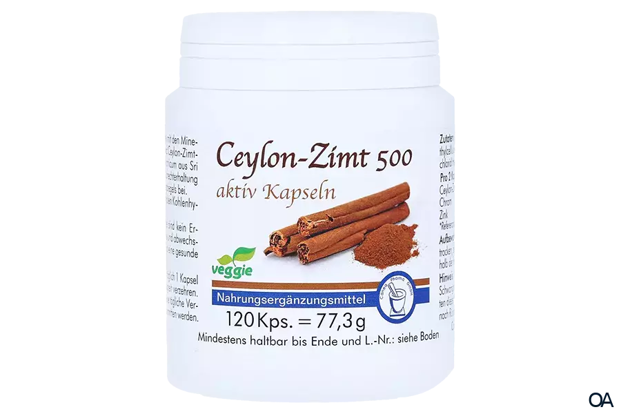 Canea Ceylon-Zimt 500 aktiv Kapseln Canea Ceylon-Zimt 500 aktiv Kapseln