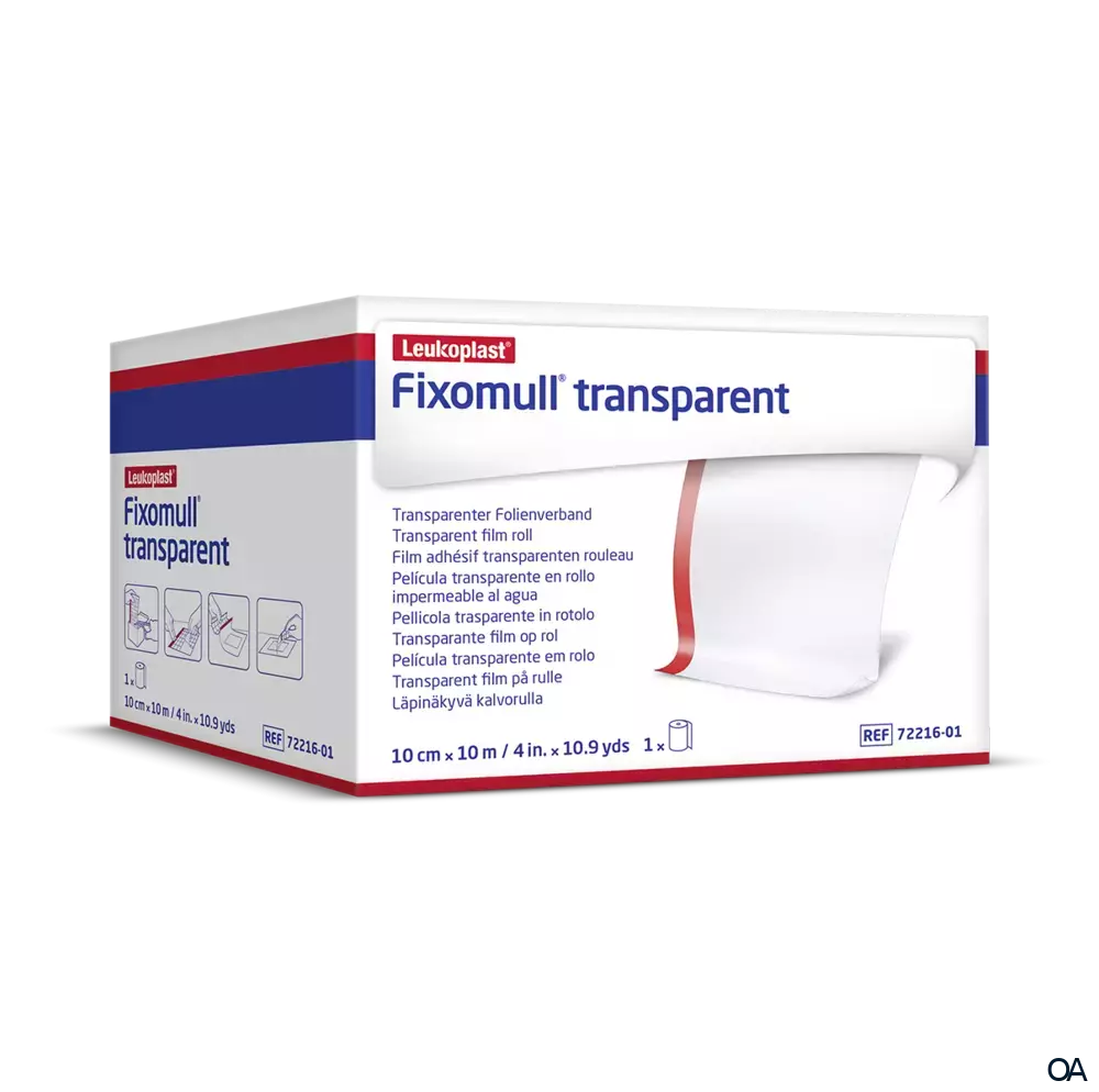 Leukoplast Fixomull® transparent Folienverband 10cm x 10m Leukoplast Fixomull® transparent Folienverband 10cm x 10m