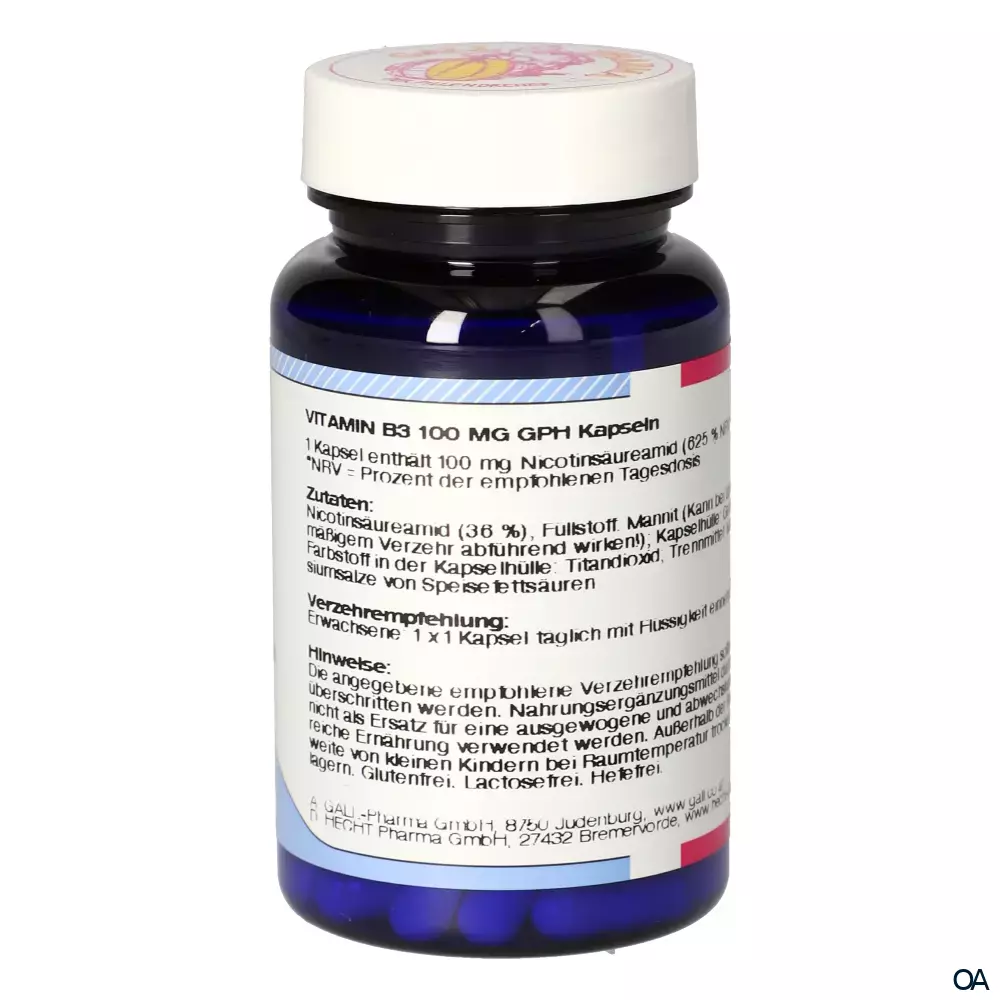 Gall Pharma Vitamin B3 100 mg Kapseln