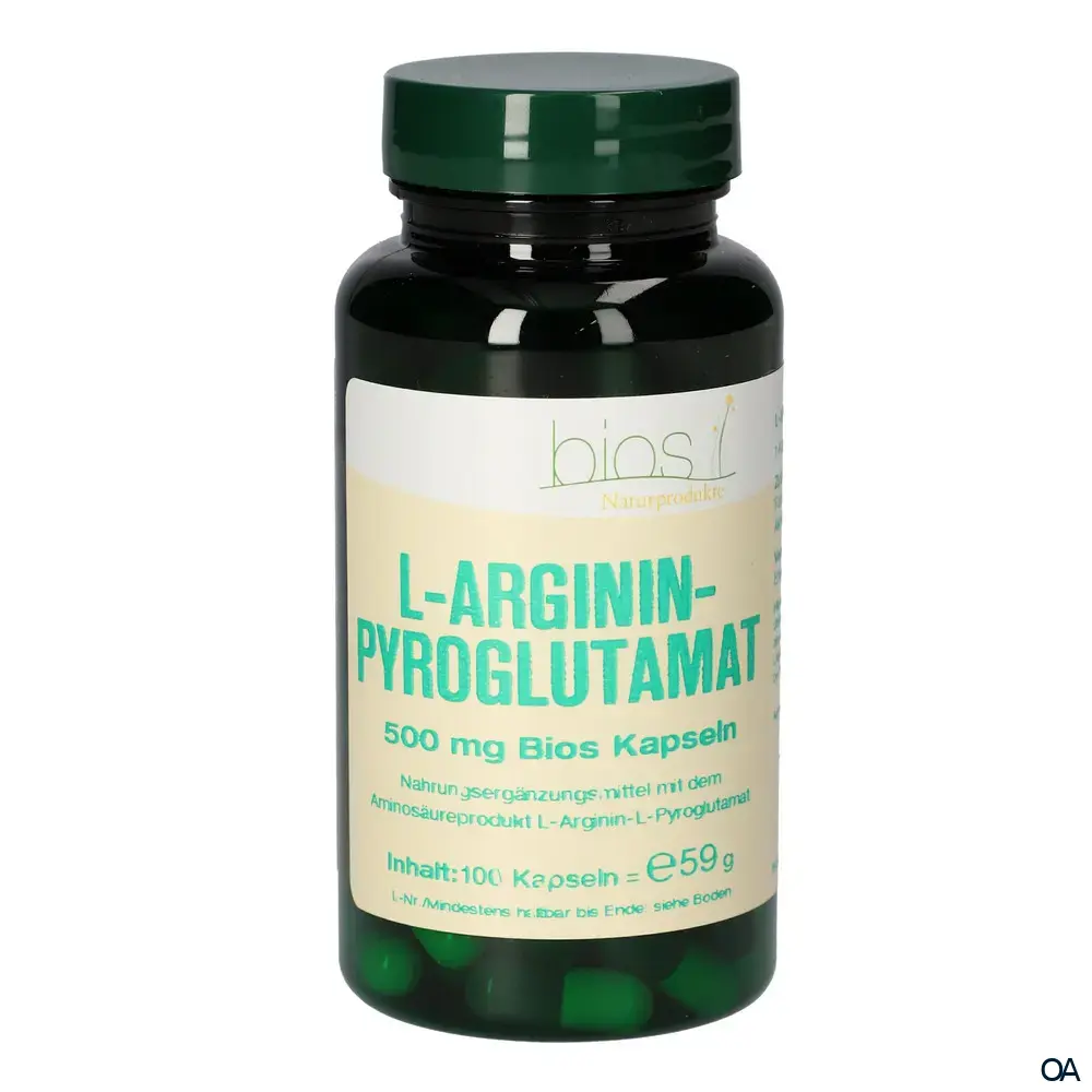 Bios L-Argininpyroglutamat 500 mg Kapseln