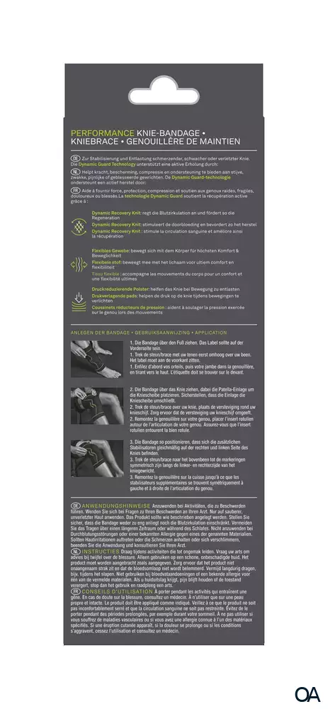 Hansaplast Performance Knie-Bandage S/M