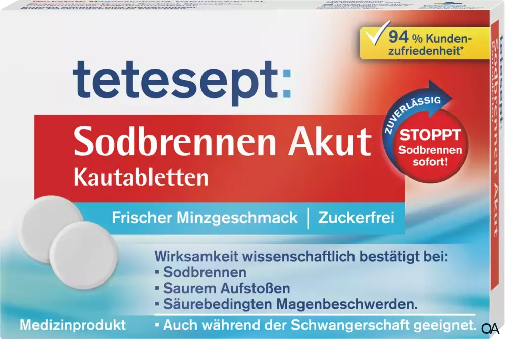 tetesept Sodbrennen Akut Kautabletten tetesept Sodbrennen Akut Kautabletten