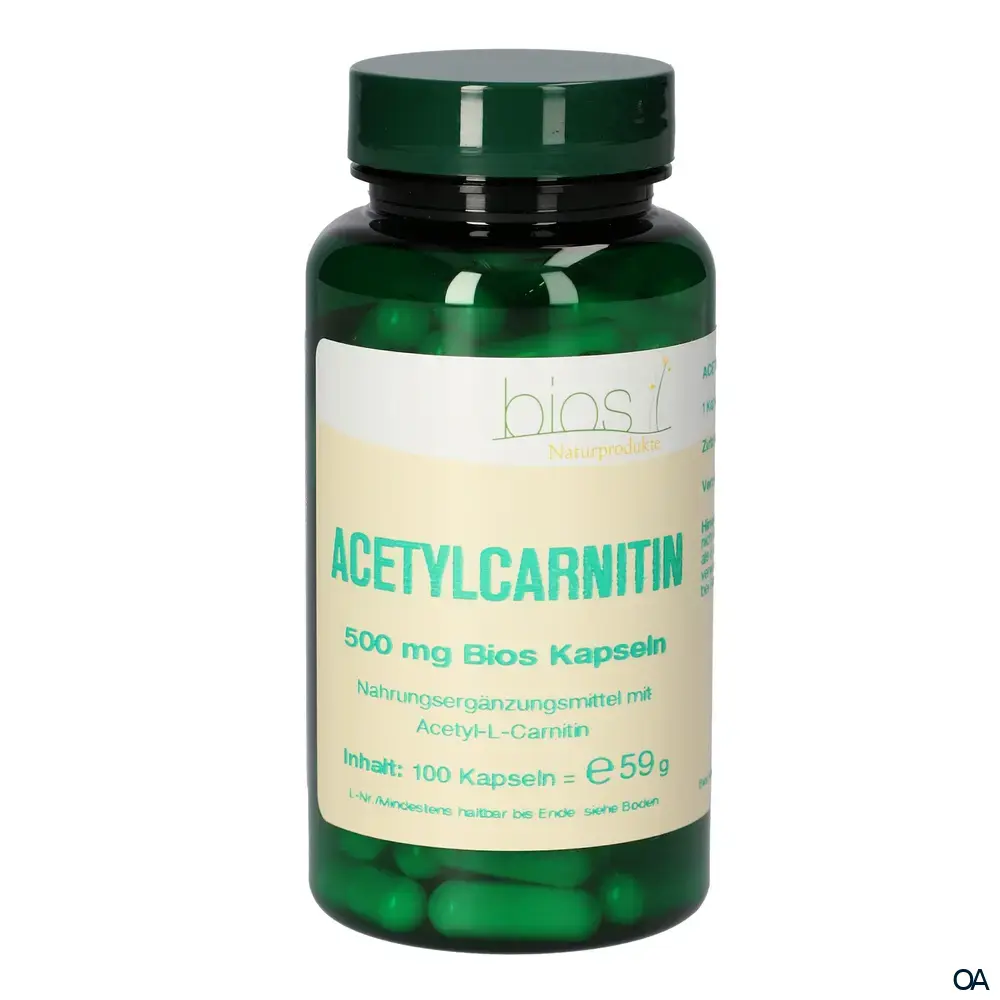 Bios Acetylcarnitin 500 mg Kapseln