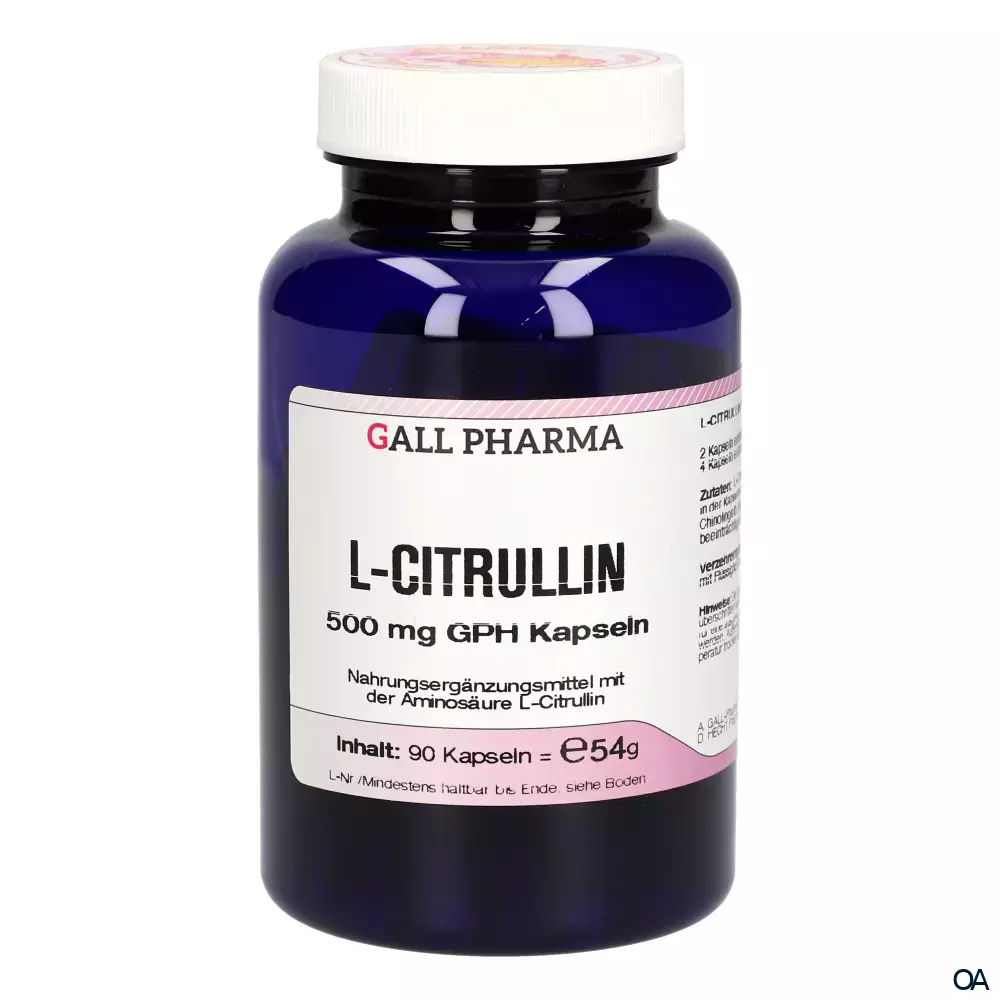 Gall Pharma L-Citrullin 500 mg Kapseln