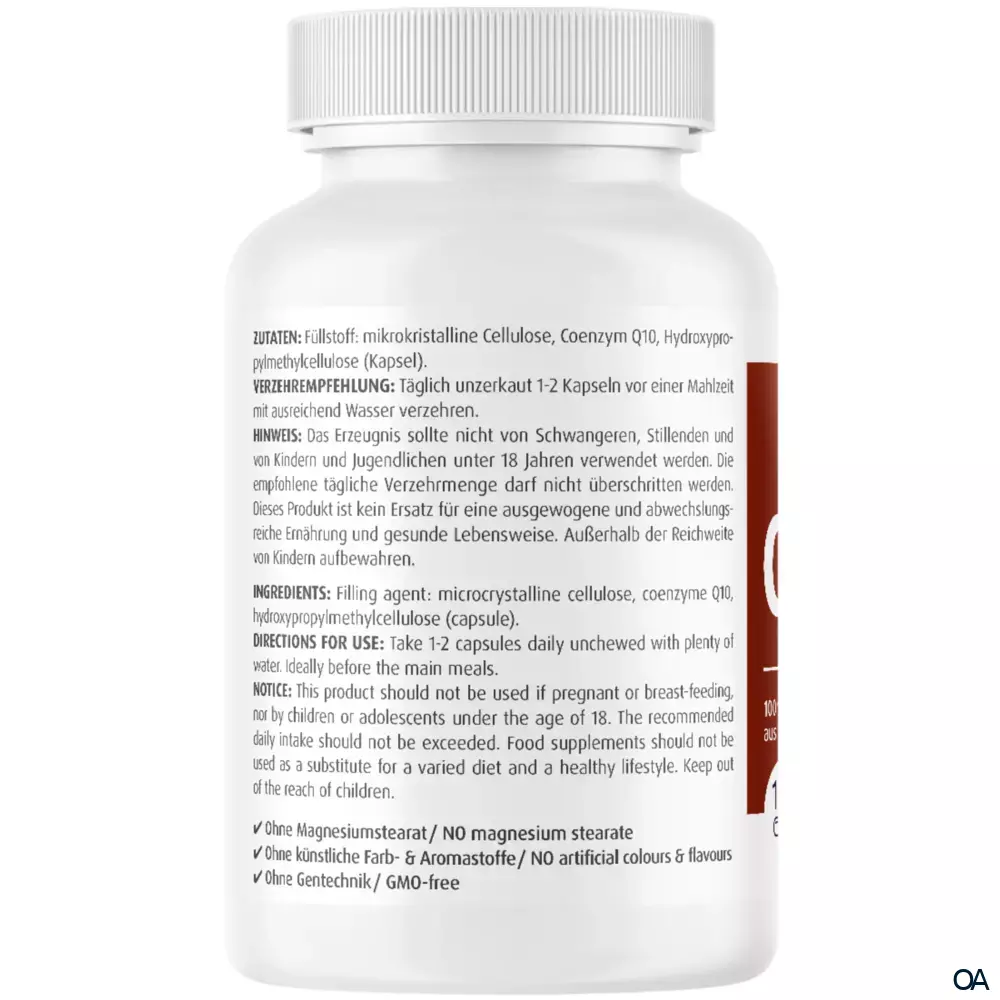 Zeinpharma Coenzym Q10 100 mg Kapseln Zeinpharma Coenzym Q10 100 mg Kapseln
