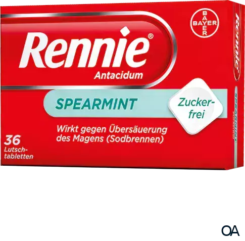 Rennie® Antacidum Spearmint-Lutschtabletten Rennie® Antacidum Spearmint-Lutschtabletten