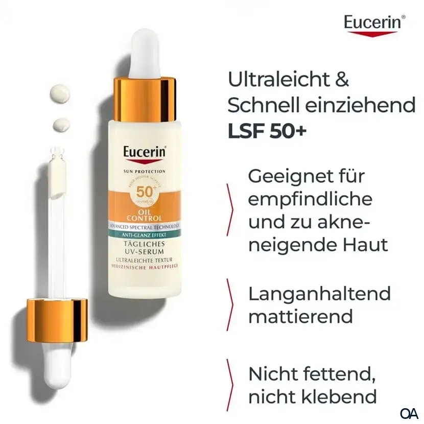 Eucerin® SUN Face Oil Control Serum LSF50+