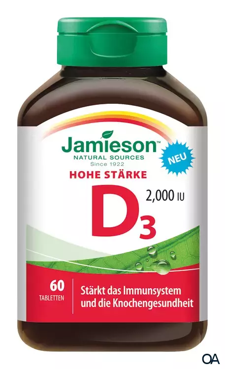 Jamieson Vitamin D3 2000 IU Tabletten Jamieson Vitamin D3 2000 IU Tabletten
