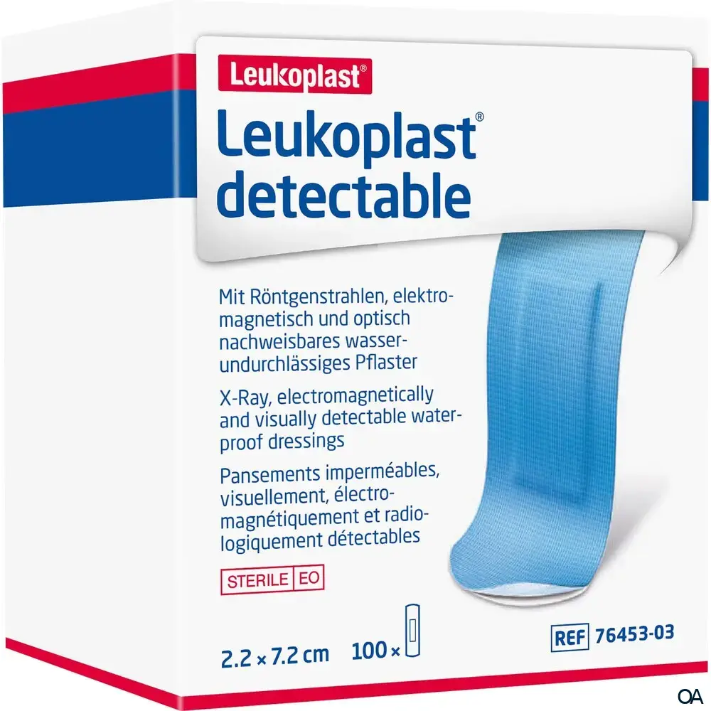 Leukoplast® detectable Wundpflaster steril, 2,2 x 7,2 cm