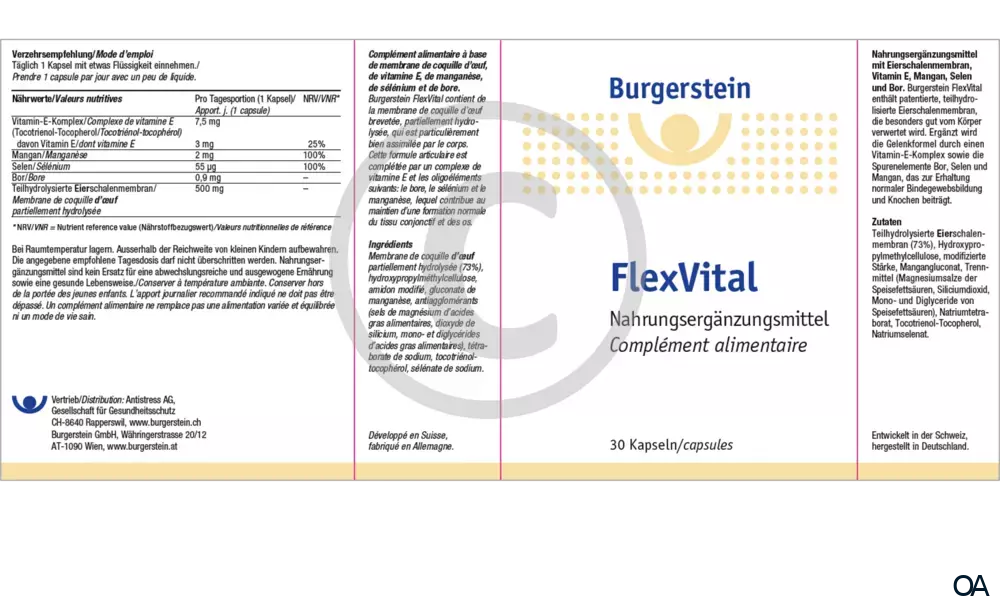 Burgerstein FlexVital Kapseln Burgerstein FlexVital Kapseln