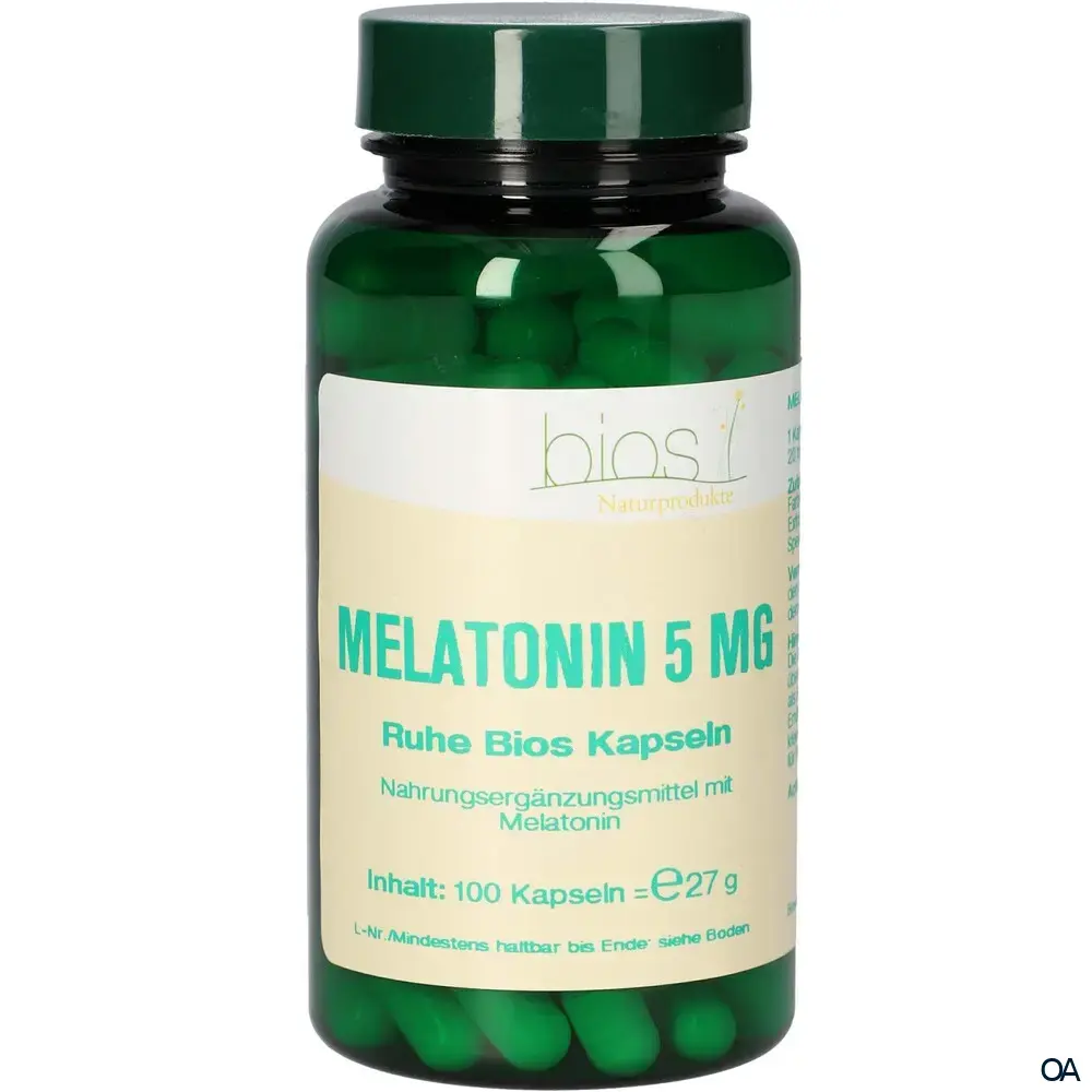 Bios Melatonin Ruhe 5,0 mg Kapseln Bios Melatonin Ruhe 5,0 mg Kapseln