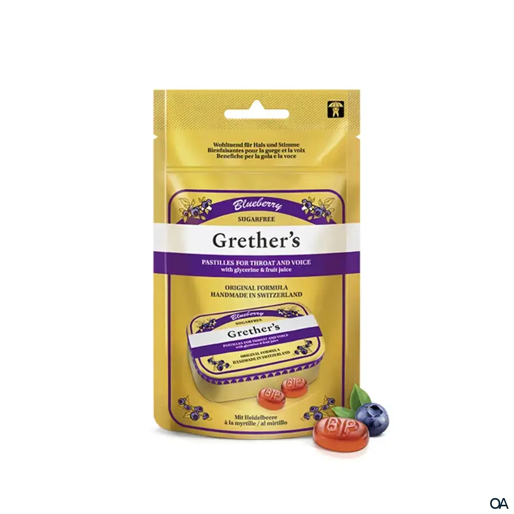 Grether’s Pastilles Blueberry Beutel zuckerfrei