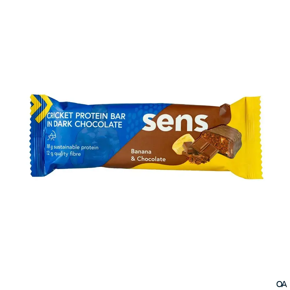 SENS Proteinriegel in dunkler Schokolade - Banane & Schokolade SENS Proteinriegel in dunkler Schokolade - Banane & Schokolade