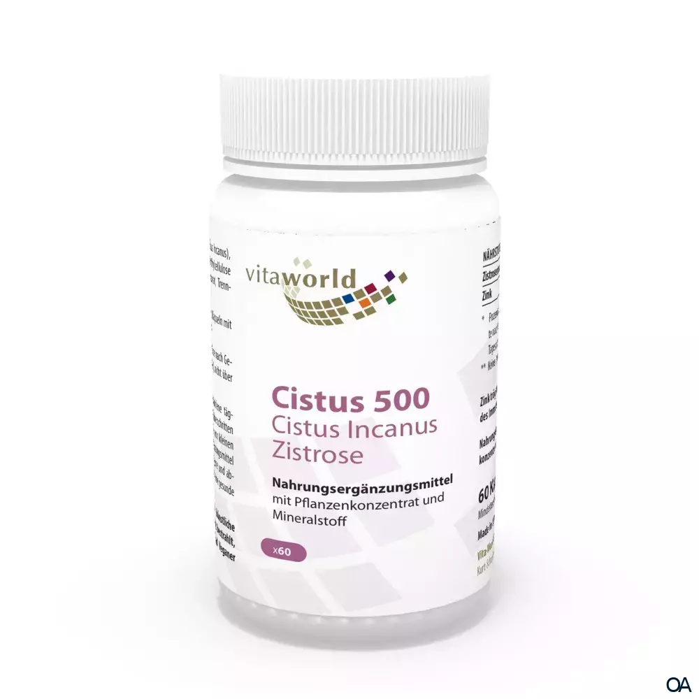 Vitaworld Cistus 500 mg Cistus Incanus Zistrose Kapseln Vitaworld Cistus 500 mg Cistus Incanus Zistrose Kapseln