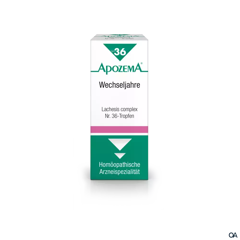Apozema® Wechseljahre Lachesis complex Nr. 36 Tropfen zum Einnehmen Apozema® Wechseljahre Lachesis complex Nr. 36 Tropfen zum Einnehmen