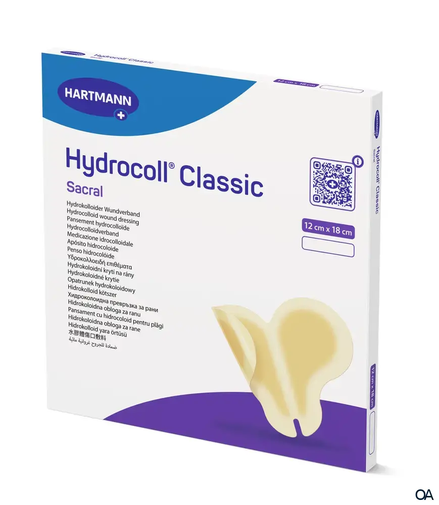 Hydrocoll® sacral Hydrokolloider Wundverband, steril, 12 x 18 cm Hydrocoll® sacral Hydrokolloider Wundverband, steril, 12 x 18 cm