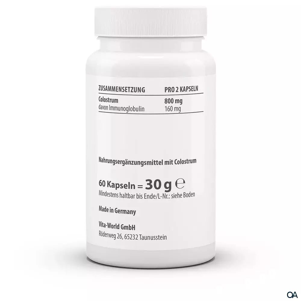Vitaworld Colostrum 400 mg Kapseln Vitaworld Colostrum 400 mg Kapseln