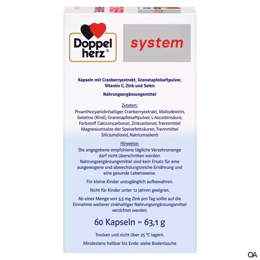 Doppelherz system Cranberry + Granatapfel Kapseln Doppelherz system Cranberry + Granatapfel Kapseln