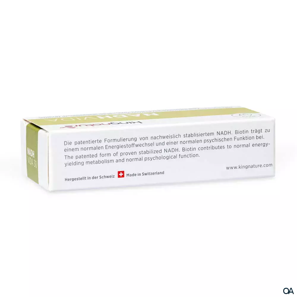 Kingnature NADH Vida Sublinguale Tabletten