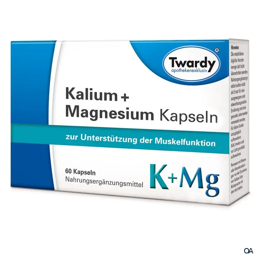 Twardy Kalium + Magnesium Kapseln Twardy Kalium + Magnesium Kapseln